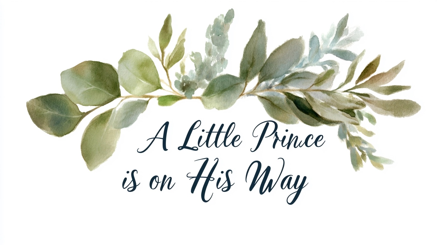 A Little Prince is on His Way banner