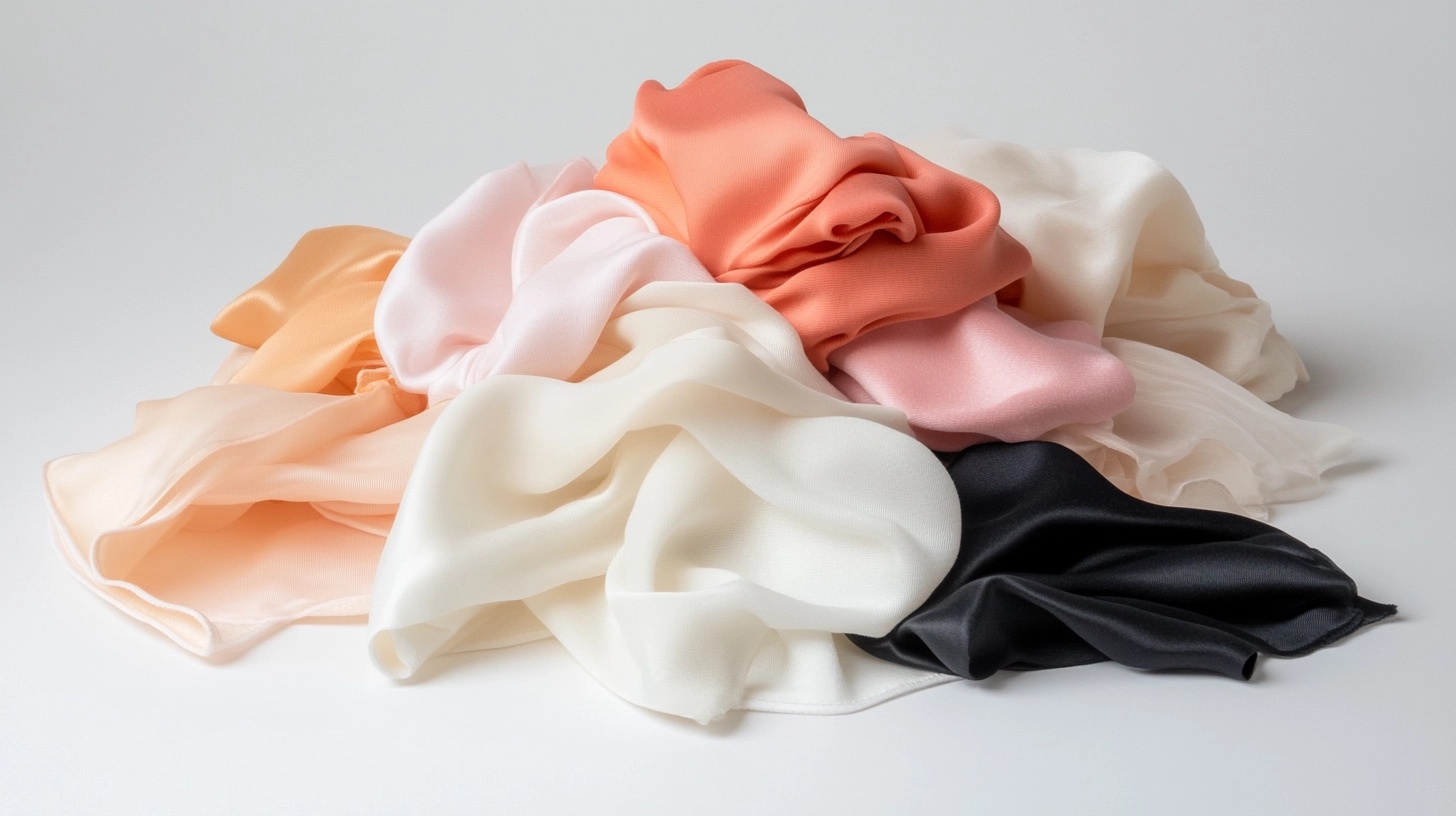 Pile of soft fabric scraps in various textures